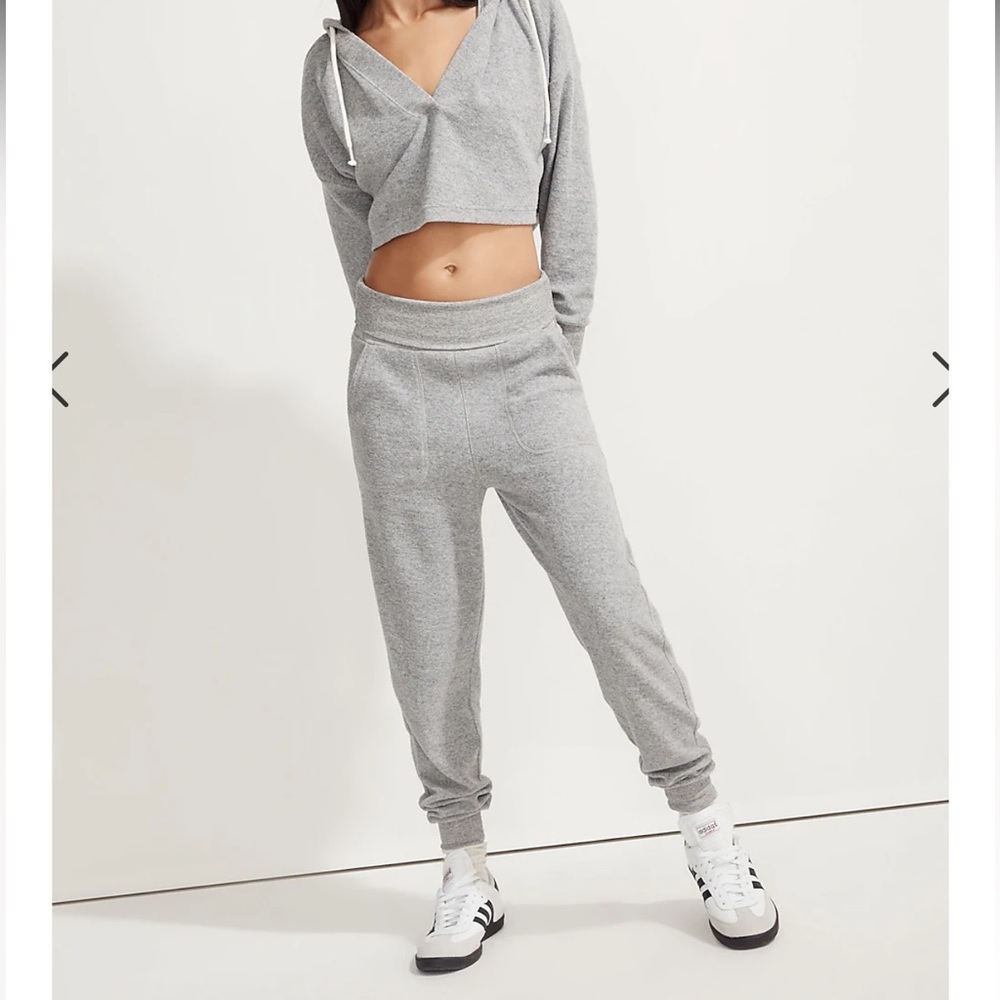 Madewell MWL Brushed Fold-Down Joggers Sz XS